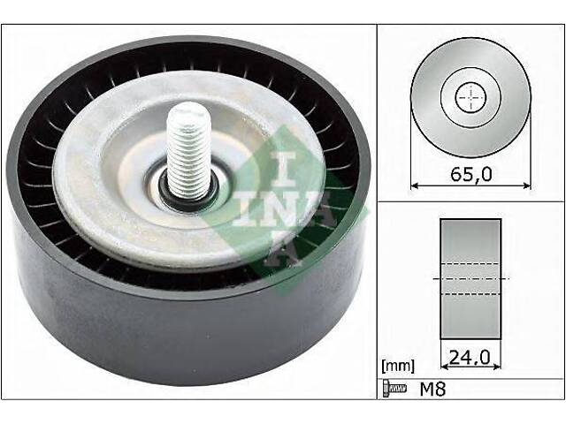 Направляючий ролик поліклинового ременя INA 532078210 на FORD FIESTA седан - Фото 1