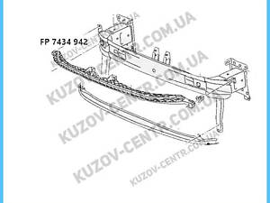 Направляющая переднего бампера VW Passat B8 '15 - EUR (FPS)