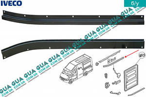 Направляющая планка / рейка боковой левой сдвижной двери верхняя 500329743 Iveco / ИВЕКО DAILY III 1999-2006 / ДЭЙЛИ Е3
