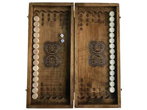 Нарди дерев'яні ручної роботи Backgammon 2 NR-4540? 16 світлих, 16 темних