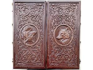 Нарди з дерева Вовк 40х40см