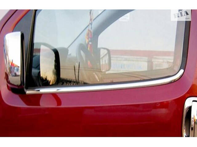 Наружняя окантовка стекол (2 шт, нерж) OmsaLine - Итальянская нержавейка для Peugeot Bipper 2008-2024 гг