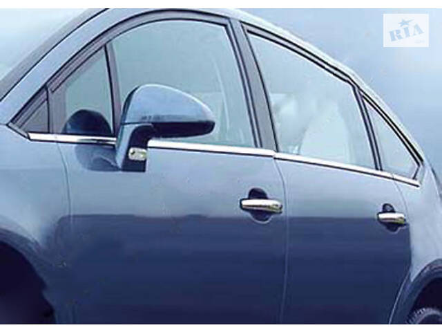 Зовнішня окантовка стекол (нерж.) Hatchback, Carmos - Турецька сталь для Citroen C-4 2005-2010 рр.