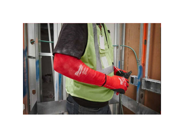 Нарукавники захисні Milwaukee з рівнем опору порізам C, 40 см (4932478584) - Фото 4