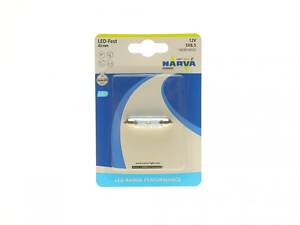 NARVA 180804000 Автолампа 12V 0,6W SV8.5 (9.8x43mm) Festoon (LED) (блистер/1шт)