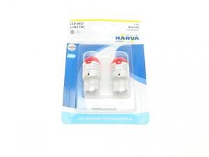 NARVA 181004000 Автолампа W21W 12V 21W W3x16d (LED) (красная) (комплект 2шт)