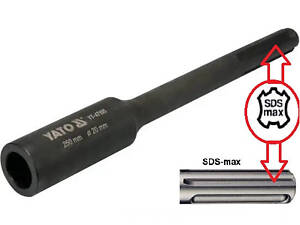 Насадка бур для стрижнів заземлення SDS-Max 20х250 мм YATO YT-47195