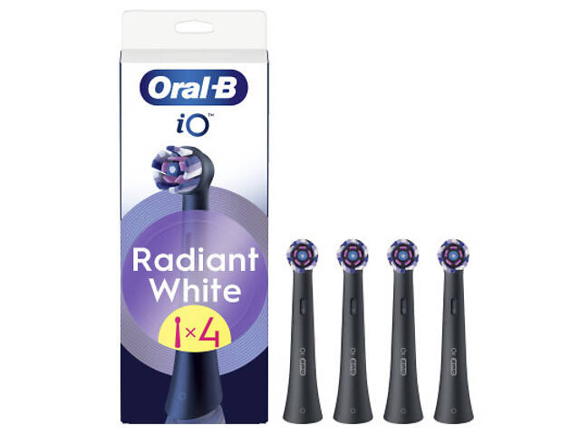 Насадка для зубной щетки Oral-B iO Блискуче відбілювання 4 шт (8700216199254) - Фото 1