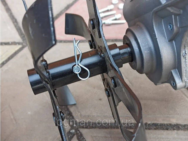 Насадка-культиватор для мотокосы 9 шлицев вал, труба 28 мм на пром подшипниках - Фото 5