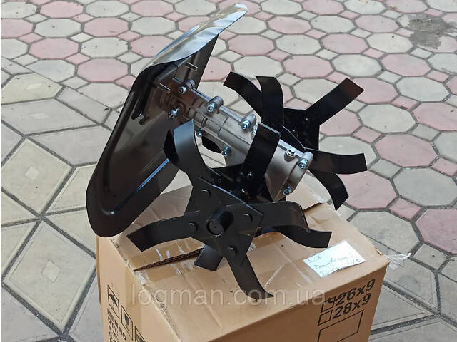 Насадка-культиватор для мотокосы 9 шлицев вал, труба 28 мм на пром подшипниках - Фото 7