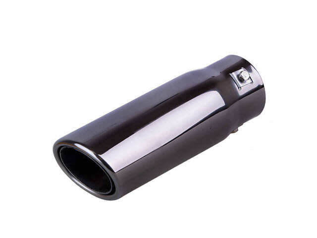 Насадка на глушник НГ-0106 BK d-62х200мм нержавіюча сталь - Фото 1