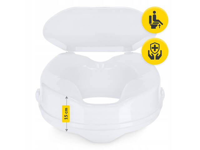 Насадка (надставка) на унітаз 4FIZJO 15 см White (P-5905973406444) - Фото 5