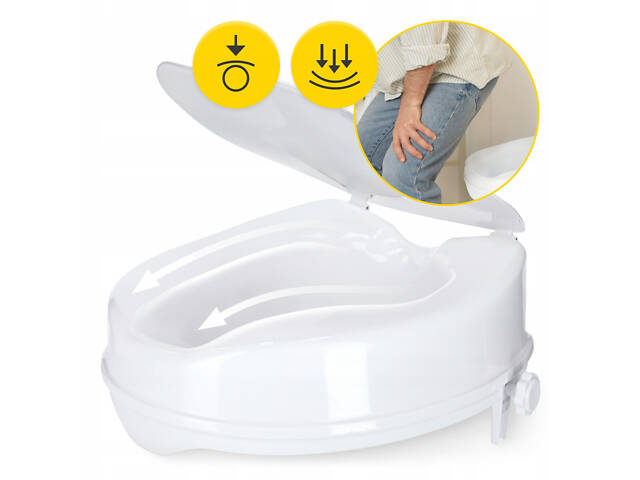 Насадка (надставка) на унітаз 4FIZJO 15 см White (P-5905973406444) - Фото 7