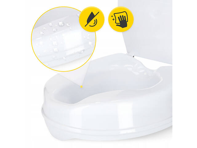 Насадка (надставка) на унітаз 4FIZJO 15 см White (P-5905973406444) - Фото 9