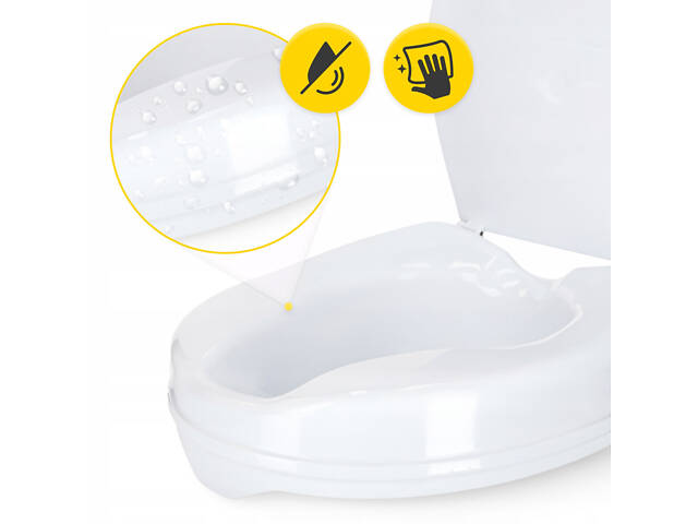 Насадка (надставка) на унітаз 4FIZJO 5 см White (P-5905973406420) - Фото 2