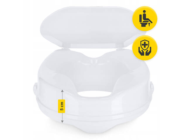 Насадка (надставка) на унітаз 4FIZJO 5 см White (P-5905973406420) - Фото 9