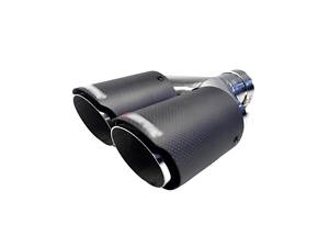 Насадки на выхлоп Carbon ( матовый ) 63mm To 89mm ( двойная Y ) на Akrapovič Akrapovič