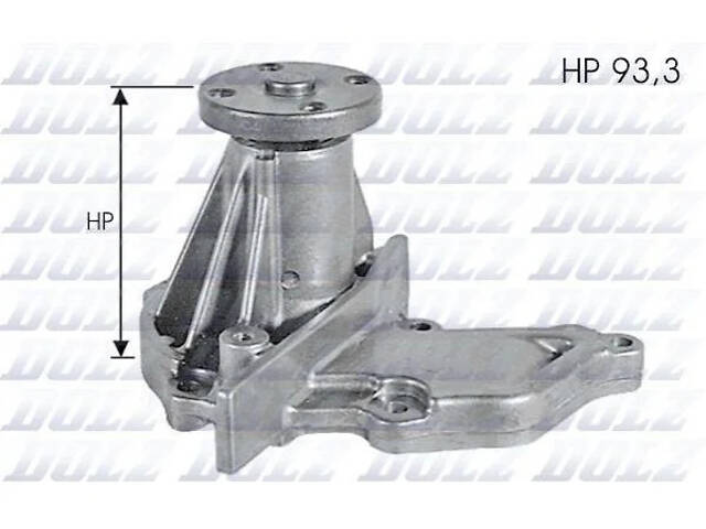 Насос охолоджуючої рідини DOLZ F133 Ford Focus, Fiesta, Fusion, C-Max; Mazda 2; Volvo S40, V50; Honda Civic 1007714, 102 - Фото 1