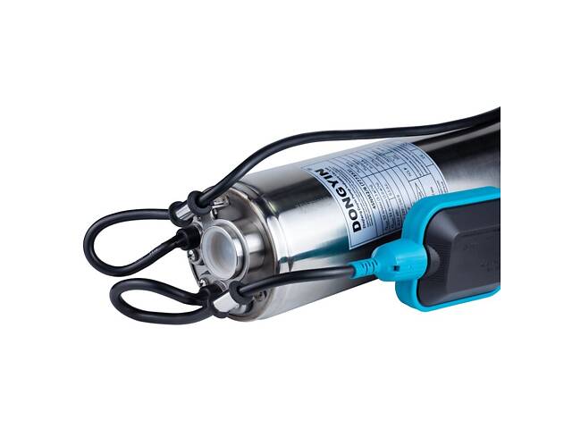 Насос з нижнім забором води 0.37кВт H 42(30)м Q 55(33)л/хв Ø100мм+поплавок DONGYIN 4SNM2/6 (777352) - Фото 4