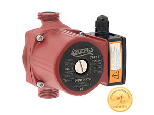 Насос циркуляционный 65Вт Hmax 4м Qmax 63л/мин Ø1½' 130мм + гайки Ø1' AQUATICA (774113)