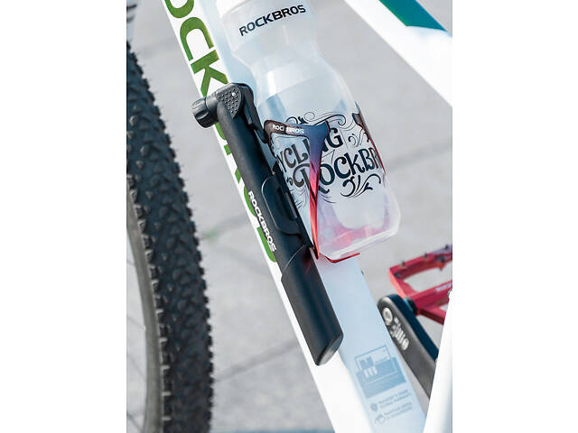 Насос велосипедний Rockbros 42520001001 ручний телескопічний нейлоновий 80 PSI Presta Schrader з кріпленням - Фото 5
