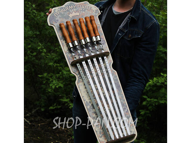 Настінна підвіска для шампурів із друком - Фото 3