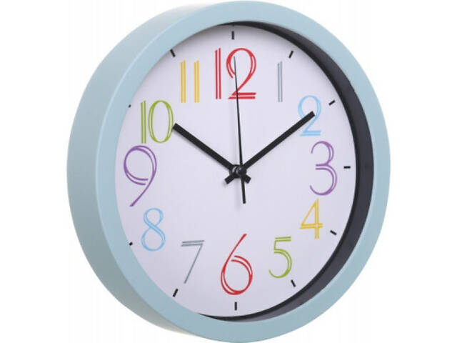 Настінний годинник Optima Rainbow пластиковий, білий (O52095) - Фото 2