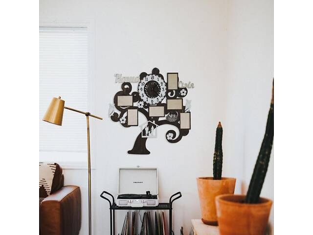 Настінний годинник із фоторамками, Годинник із Вашими фото - Фото 1