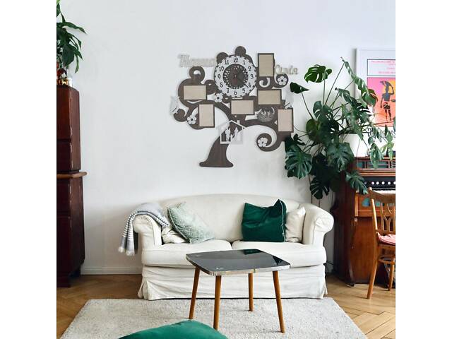 Настінний годинник із фоторамками, Годинник із Вашими фото - Фото 3