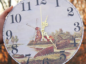 Настінний годинник із гравіюванням, Годинник 06 з Вашими фото/ВФ друк