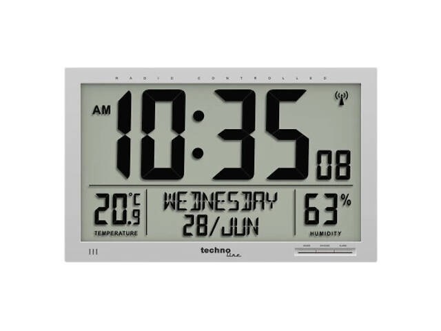 Настінний годинник Technoline WS8013 Silver (DAS301790) - Фото 1