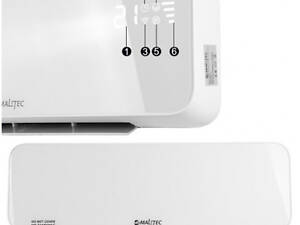Настінний нагрівач MALTEC PT4200W білий із пультом