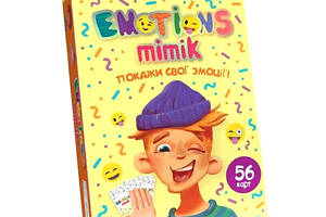 Настільна гра-вікторина карткова 'Emotions Mimik' українською в коробці 2,5х9х13 см