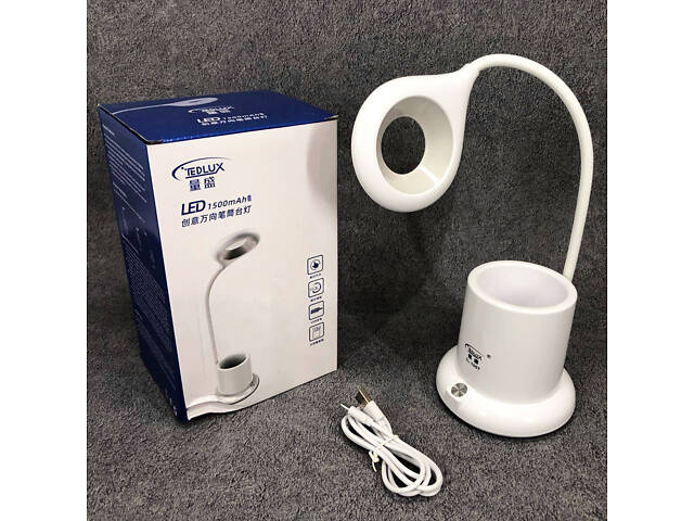 Настольная лампа для школьника на гибкой ножке. Настольная лампа TaigeXin LED TGX 1007. - Фото 2