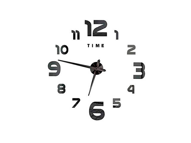 Настінний 3D годинник ZH17520, 120cm, Black - Фото 1