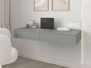 Настінний письмовий стіл 160х1200х500 мм Антрацит