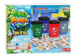 Настольная детская игра 'Эко Батл: Чистая планета 5 в 1' 25045