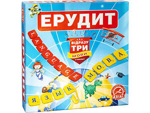 Настольная игра Эрудит Arial 910091-3, на 3х языках