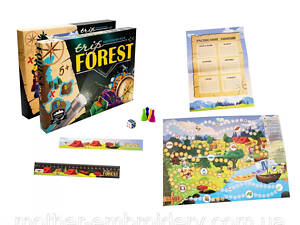 Настольная игра Strateg Trip Forest на русском языке Путешествие по лесам и рекам ждет юного туриста