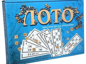 Настольная игра (возраст 6 +) лото с деревянными фишками Strateg 30662 (видео в описании)