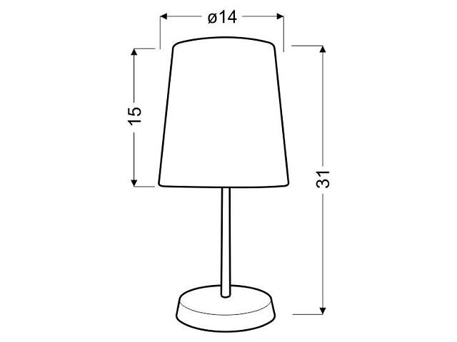 Настольная лампа Candellux Gala 14x31 см Белый (41-98293) - Фото 2