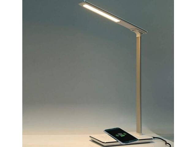 Настольная лампа SMUKEE OW-390202 White (USB, c зарядным устройством, 37.5 см, Польша) - Фото 8