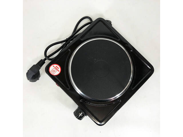 Настільна плита електрична Sea Breeze SB-061 1000 Вт, компактна переносна електроплита. Колір: чорний - Фото 3