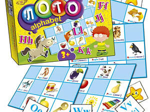 Настольная развивающая игра 'Лото ALPHABET' MKM0327 на англ. языке