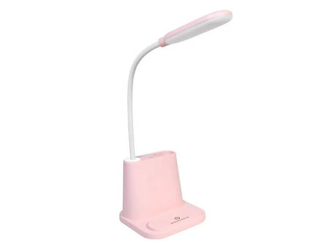 Настольная светодиодная лампа RIAS Multifunctional Desk Lamp с держателем для телефона 1200mAh Pink (3_02971) - Фото 1