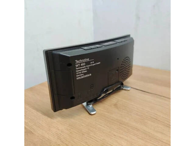 Настільний годинник Technoline WT460 Blue LED з радіо Black/Silver (DAS301824) - Фото 8