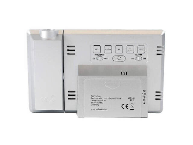 Настільний годинник Technoline WT538 проєкційний Silver/Anthracite (DAS301198) - Фото 3