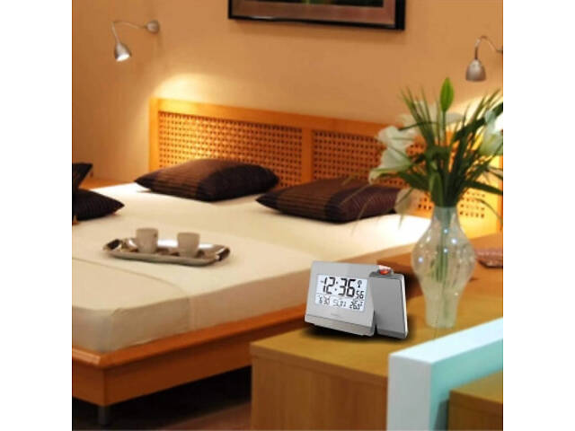 Настільний годинник Technoline WT538 проєкційний Silver/Anthracite (DAS301198) - Фото 8