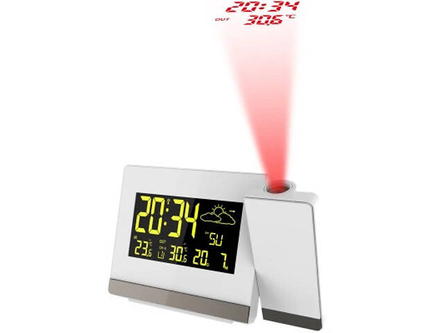 Настільний годинник Technoline WT549 проєкційний White (DAS301195) - Фото 1