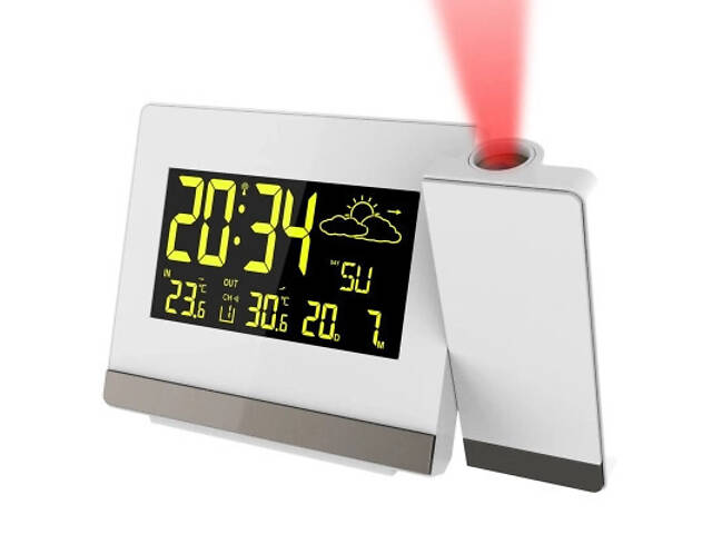 Настільний годинник Technoline WT549 проєкційний White (DAS301195) - Фото 2